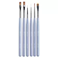 Набор кистей Nail Art 6 шт. IRISK NEW (02 - лаванда)