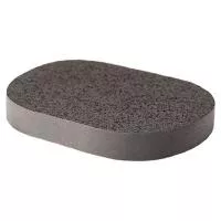 Спонж для умывания угольный, 108х85мм h15мм (01 Овальный)